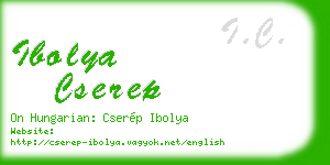 ibolya cserep business card